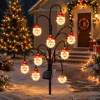Outdoor Solar-Powered Reindeer LED String Light Garland | Kelmera