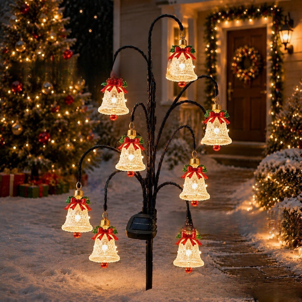 Outdoor Solar-Powered Reindeer LED String Light Garland | Kelmera