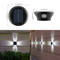 Outdoor Solar Wall Sconce Multi-Beam Decorative LED Accent Light | Kelmera