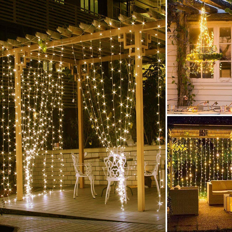Outdoor Waterproof LED Curtain Lights with Icicle Design | Kelmera