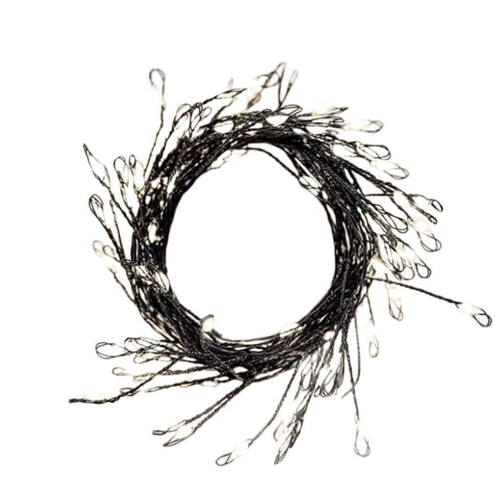 Outdoor Waterproof Micro LED Fairy Lights with Clear Star Wreath | Kelmera