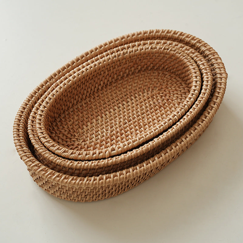 Oval Natur Basket made of Rattan | Kelmera