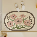 Oval Shaped Welcome Mat with Inspirational Quote | Kelmera