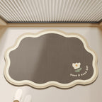 Oval Shaped Welcome Mat with Inspirational Quote | Kelmera