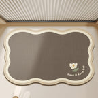 Oval Shaped Welcome Mat with Inspirational Quote | Kelmera