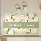 Oval Shaped Welcome Mat with Inspirational Quote | Kelmera