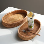 Oval Storage Basket made of Handwoven Material | Kelmera