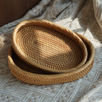Oval Storage Basket made of Handwoven Material | Kelmera