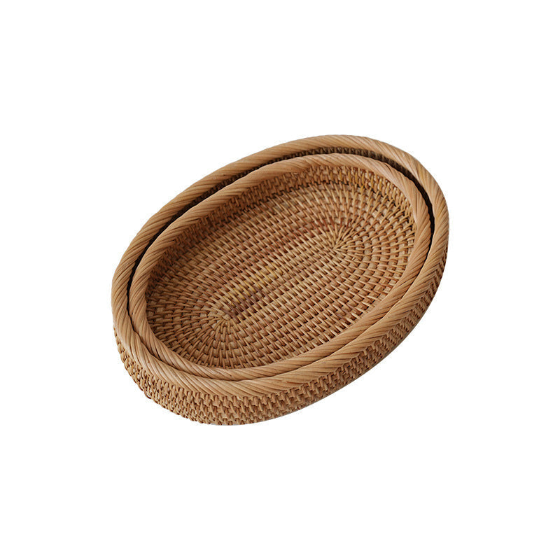 Oval Storage Basket made of Handwoven Material | Kelmera