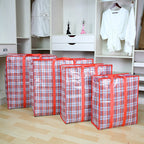 Oversized Checked Storage Tote | Kelmera