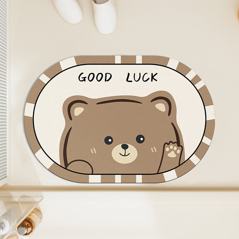 Panda-Themed Decorative Bath Mat | Kelmera