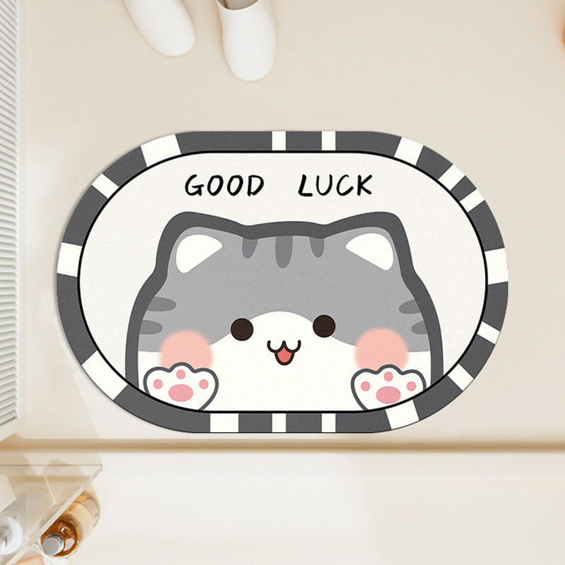 Panda-Themed Decorative Bath Mat | Kelmera