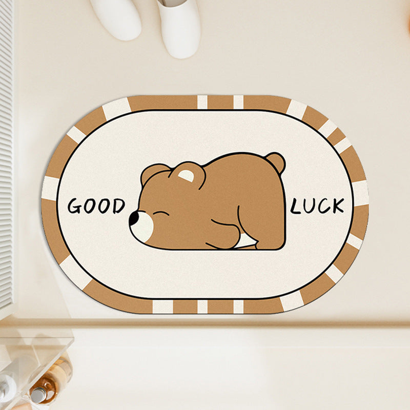 Panda-Themed Decorative Bath Mat | Kelmera