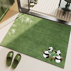 Panda-Themed Decorative Floor Mat | Kelmera