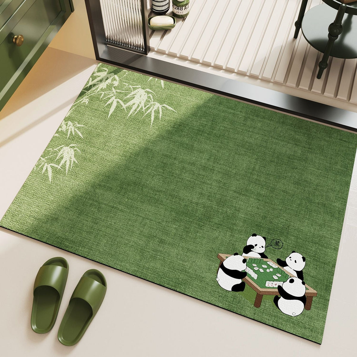 Panda-Themed Decorative Floor Mat | Kelmera