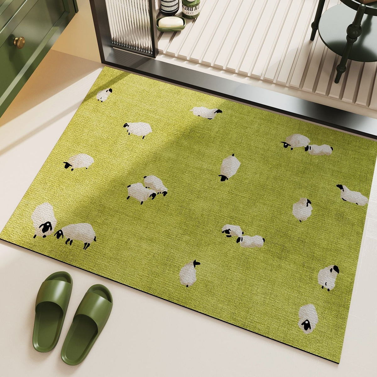 Panda-Themed Decorative Floor Mat | Kelmera