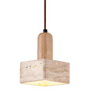 Valana Travertine Pendant Lamp-Kelmera