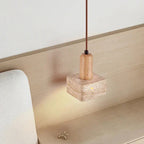 Valana Travertine Pendant Lamp-Kelmera