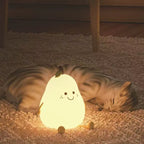 Pear-Shaped Silicone Night Light for the Children's Room | Kelmera