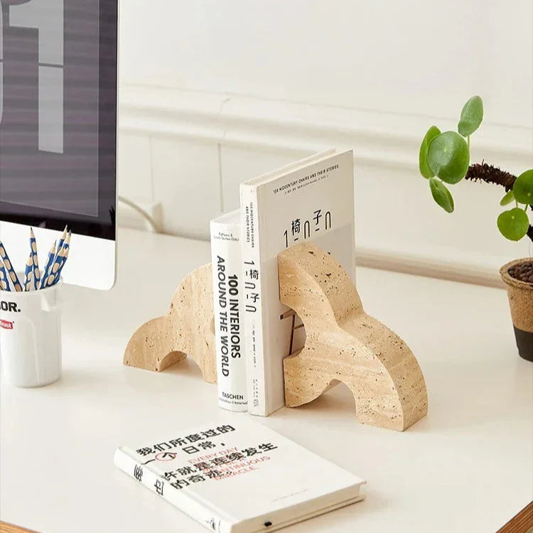 Pearl Stone Bookends