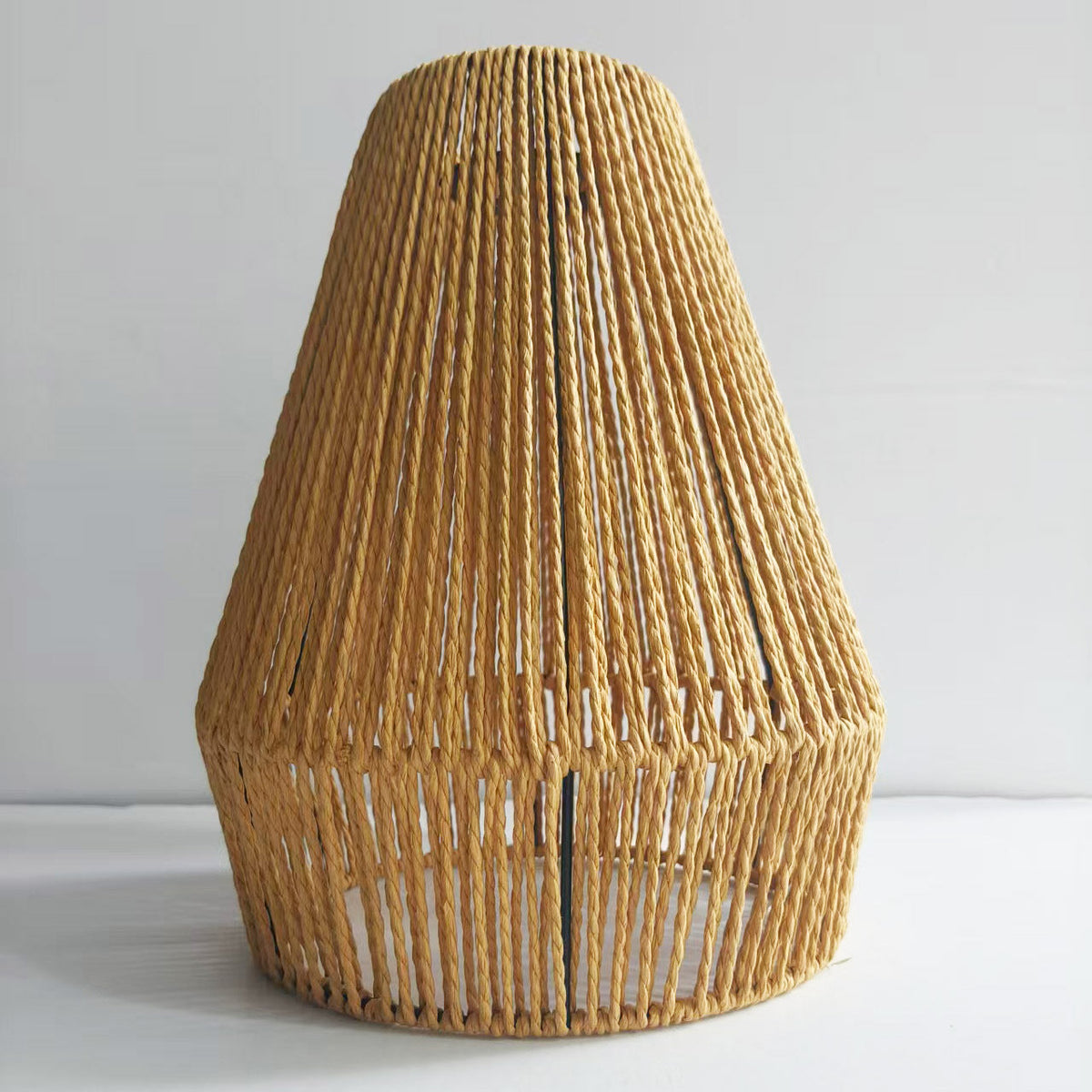 Pendant Light Beige Woven Natural Fiber | Kelmera