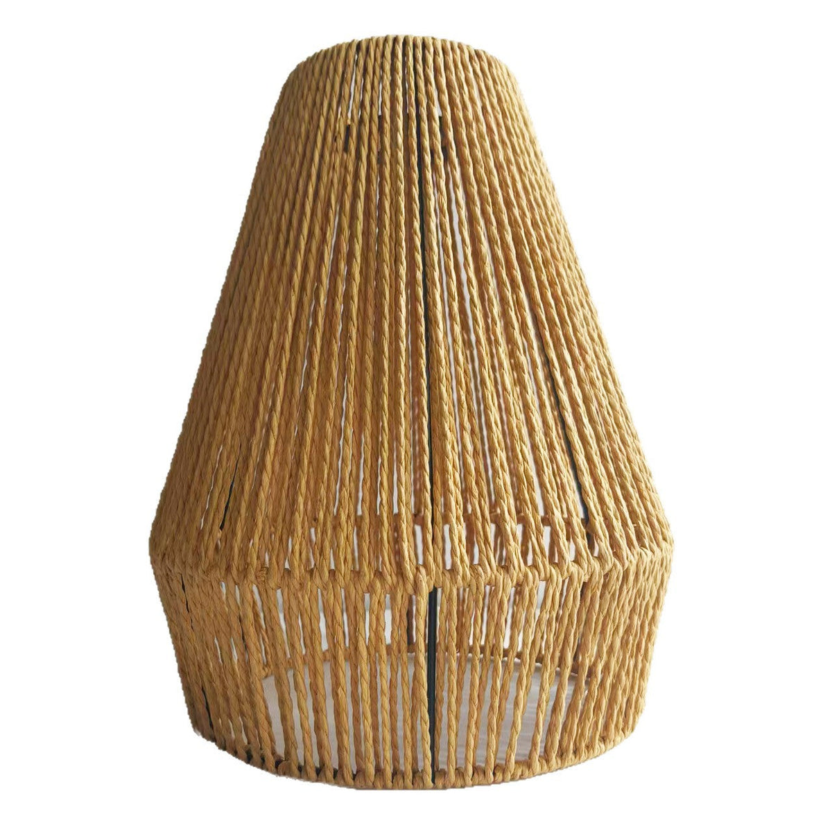 Pendant Light Beige Woven Natural Fiber | Kelmera