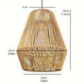 Pendant Light Beige Woven Natural Fiber | Kelmera