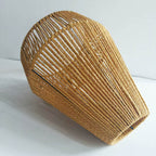 Pendant Light Beige Woven Natural Fiber | Kelmera