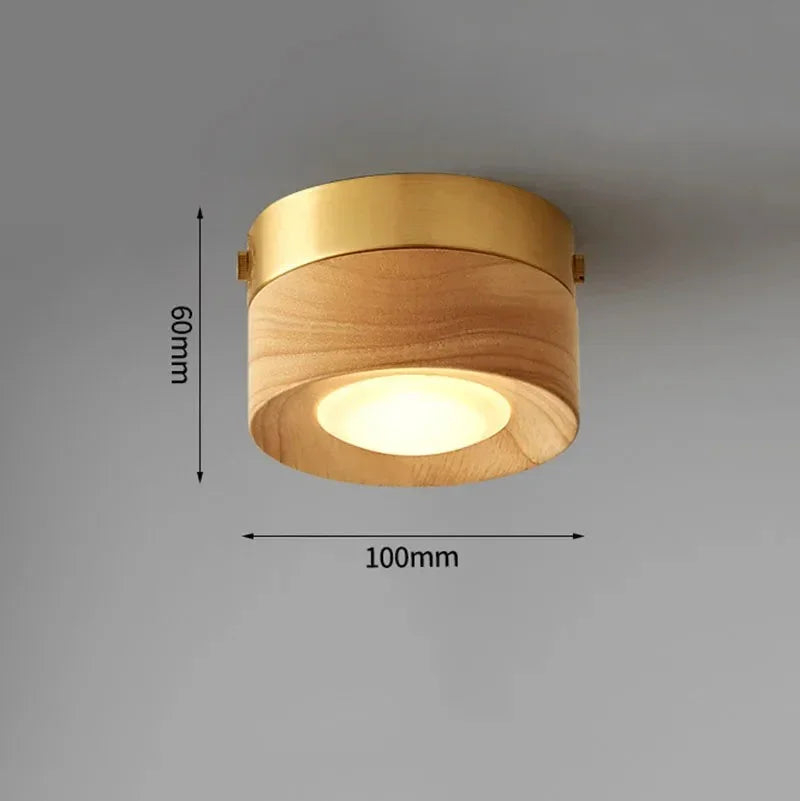 Elmwood Wood Surface Mounted Downlight-Kelmera