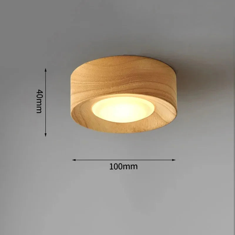 Elmwood Wood Surface Mounted Downlight-Kelmera