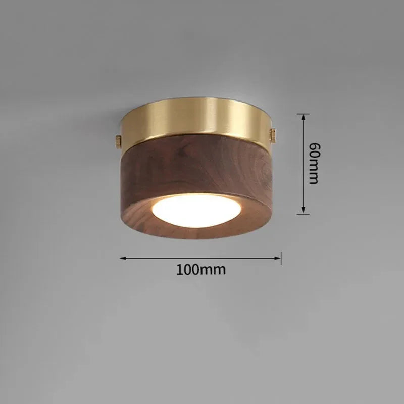 Elmwood Wood Surface Mounted Downlight-Kelmera