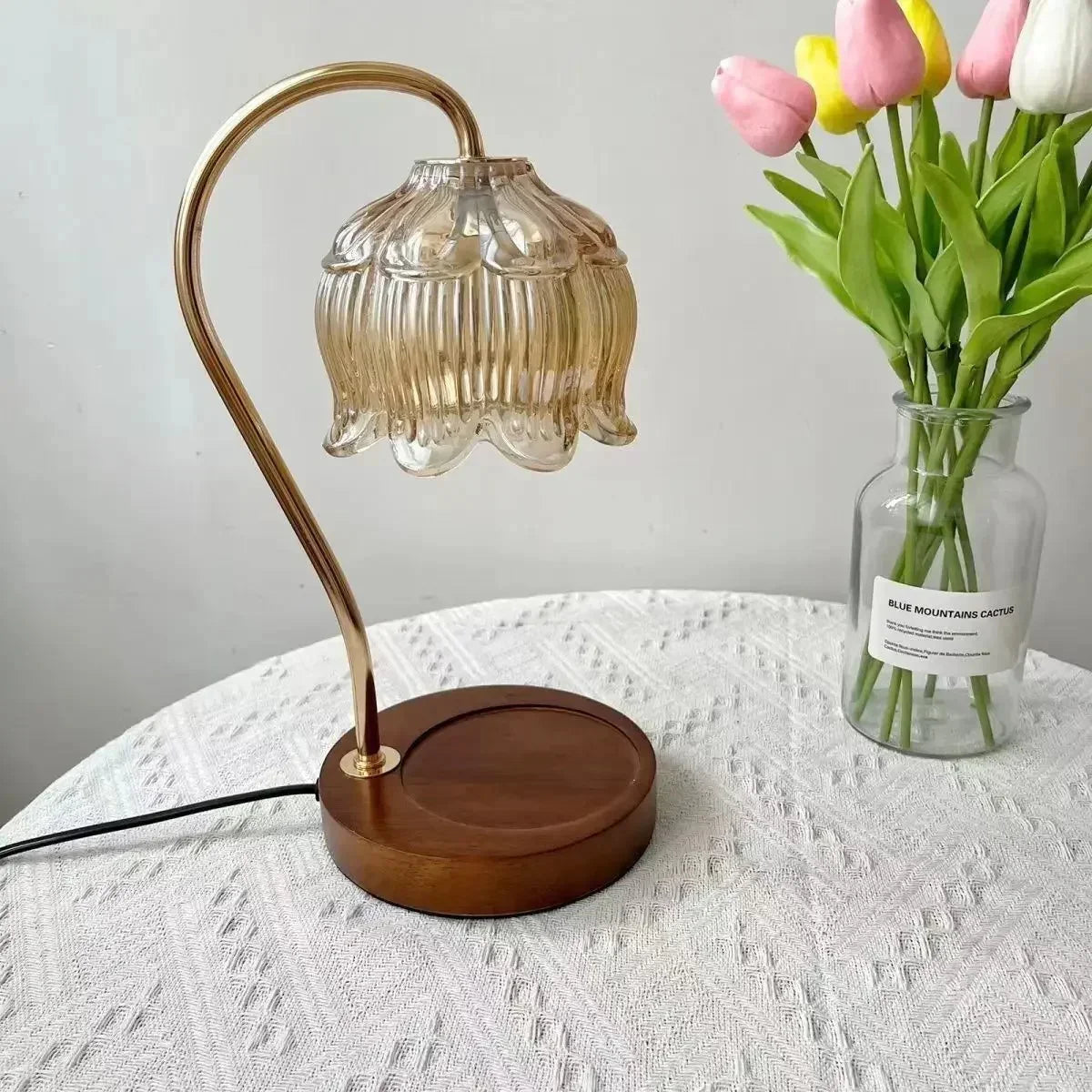 Perlia Glass Candle Warmer Lamp