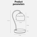 Perlia Glass Candle Warmer Lamp