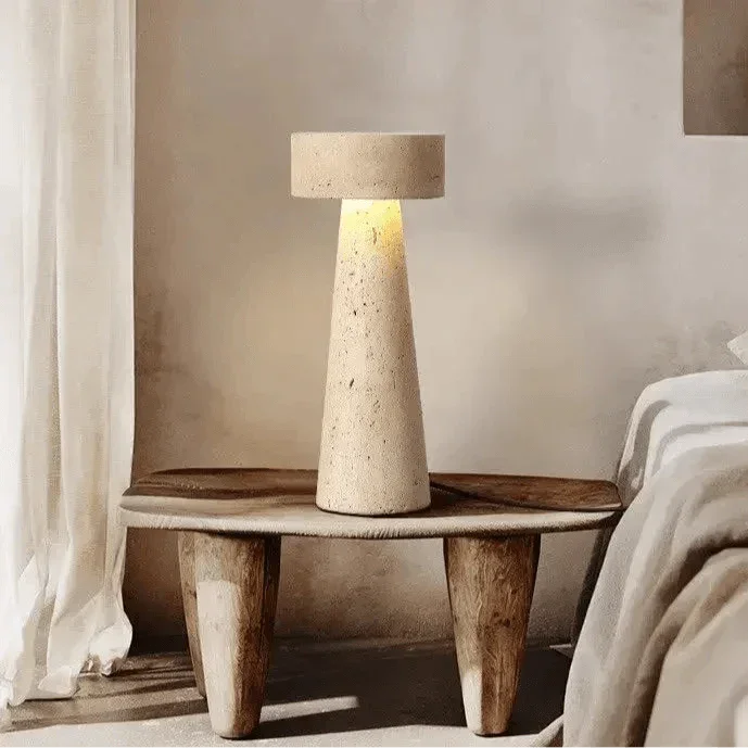 Permora Travertine Table Lamp