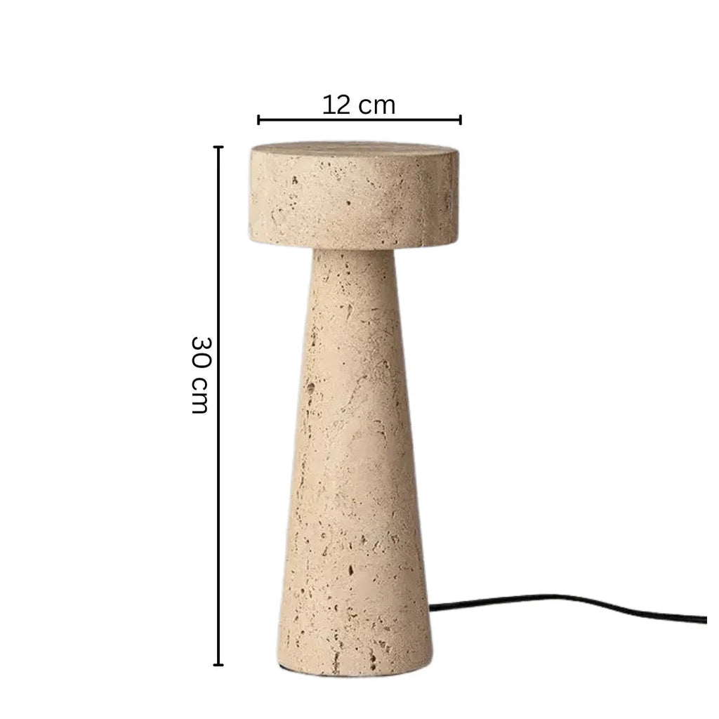 Permora Travertine Table Lamp