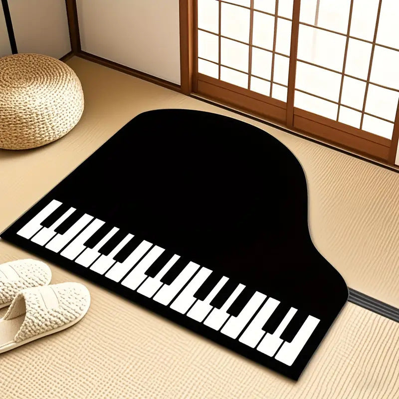 Piano-Themed Area Rug | Kelmera