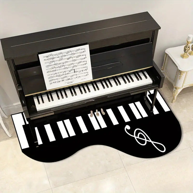 Piano-Themed Area Rug | Kelmera
