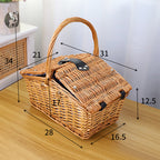 Picnic Blanket with Waterproof Bottom and Check Pattern | Kelmera