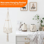 Plant-Hanging Macrame Basket | Kelmera