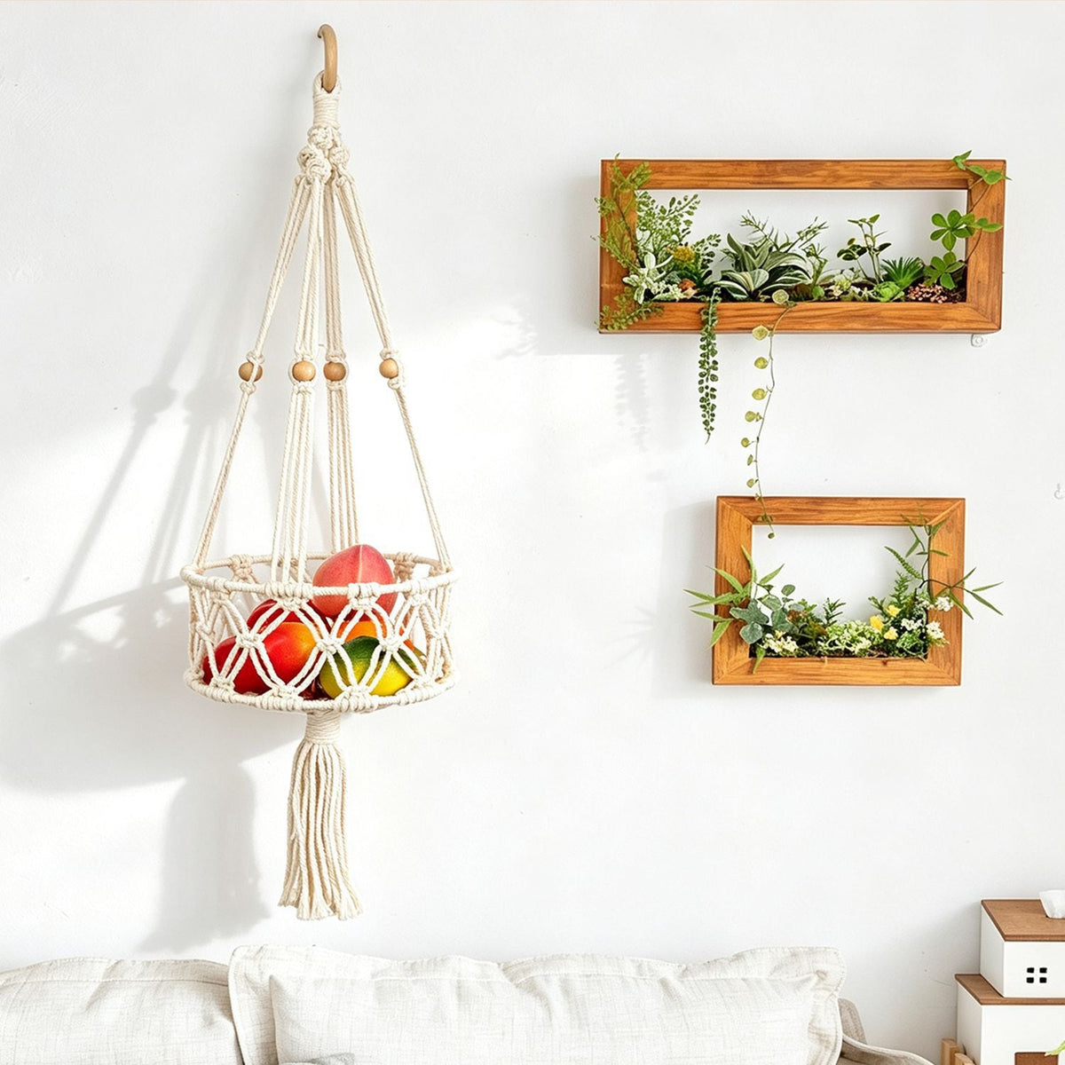Plant-Hanging Macrame Basket | Kelmera