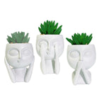Plant Pot with Face Motif | Kelmera