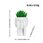 Plant Pot with Face Motif | Kelmera