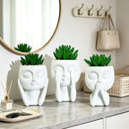 Plant Pot with Face Motif | Kelmera