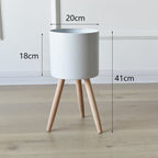 Plant Pot with Wooden Stand | Kelmera