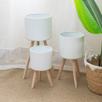 Plant Pot with Wooden Stand | Kelmera