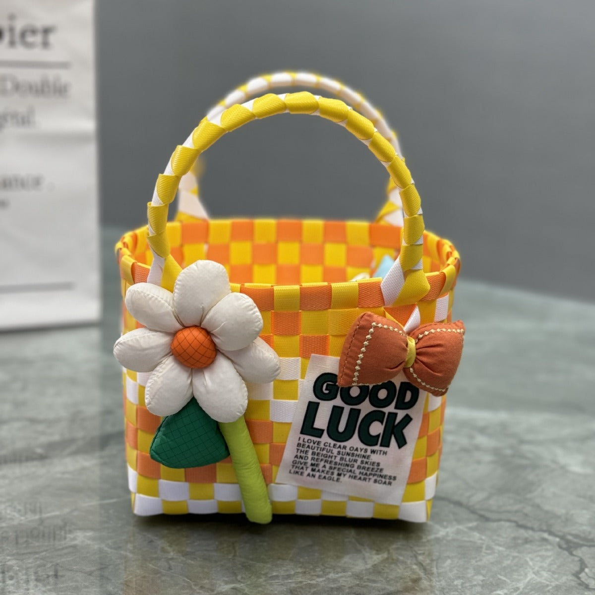 Playful and Colorful Basket Bag | Kelmera