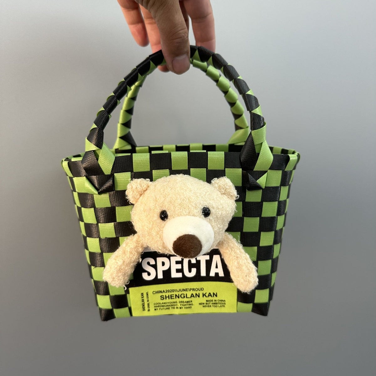 Playful and Colorful Basket Bag | Kelmera