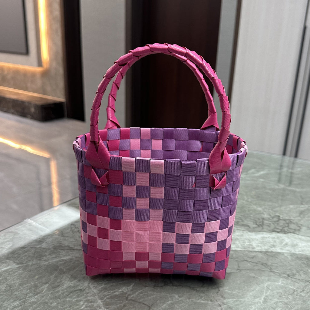 Playful and Colorful Basket Bag | Kelmera