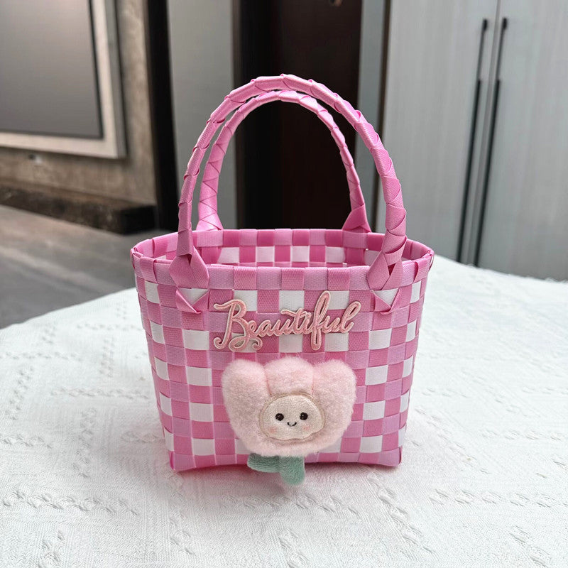 Playful and Colorful Basket Bag | Kelmera
