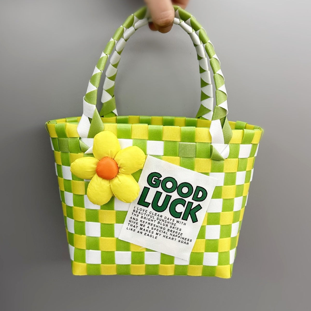 Playful and Colorful Basket Bag | Kelmera